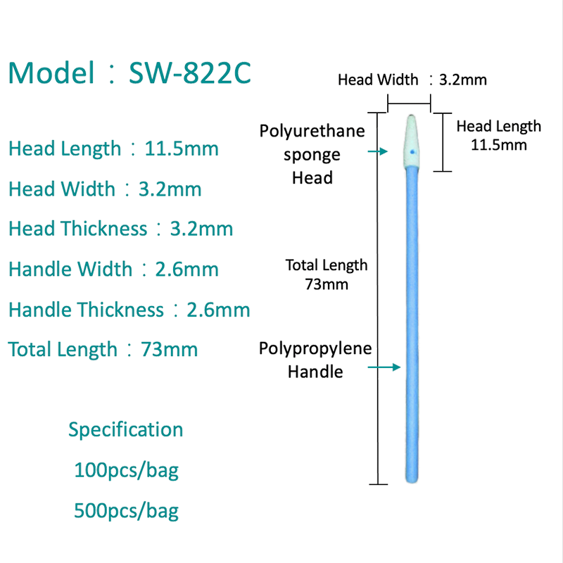 SW-822C SWAB CLEANROOM FOAM